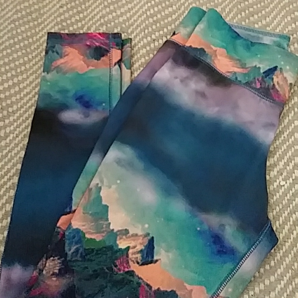 Mountain Print Yoga Pants/leggings
